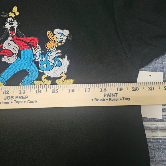 NEW Vintage Aesthetic Disney Mickey Mouse and Friends Black Sweatshirt Size S - Picture 5 of 6